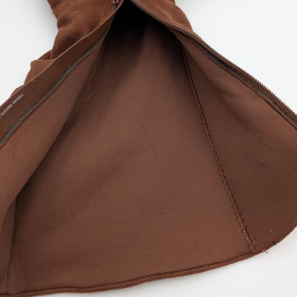 Steve Madden Kids' Jcecee Ruched Slouched Cognac Suede Boot Brown Size US3 EU34 - Picture 12 of 12